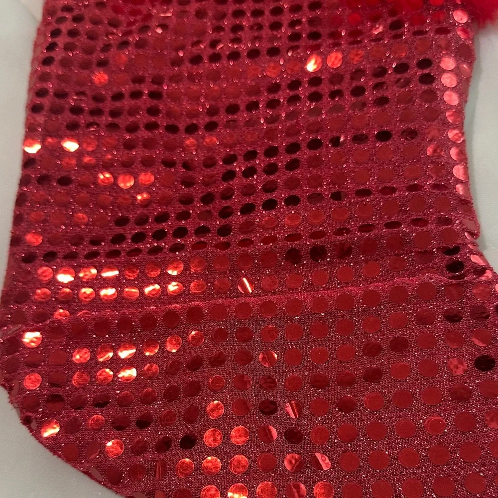 Sparkling Red Holiday Stocking